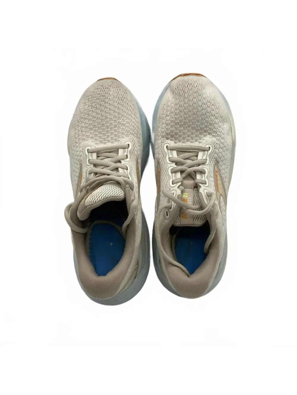 Brooks Glycerin GTS 21 Womens 9.5 Cream Pastel Sneaker Running 1